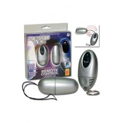 Remote control silver vibrator 