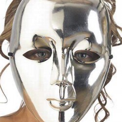 Μάσκα προσώπου ασημένια