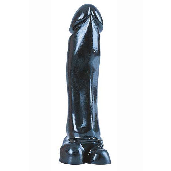 Jumbo man dildo black 20 cm