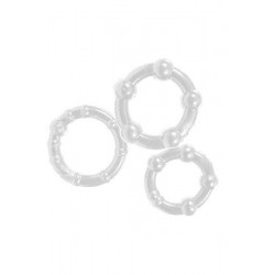 Tρία διάφανα δαχτυλίδια πέους