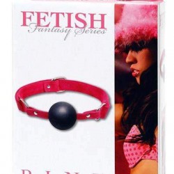 Φίμωτρο με μπάλα ροζ δέσιμο