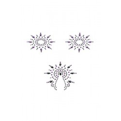 Κόσμημα στήθους μαύρο μωβ