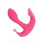 Triple action pink vibrator 
