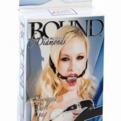 Φίμωτρο με στρας και διάφανη μπάλα