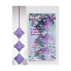 Triple beads vaginal purple