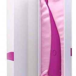 Ροζ δονητής με λεπτό κεφαλάκι