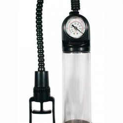 Μεγεθυντής πέους με αντλία και πιεσόμετρο