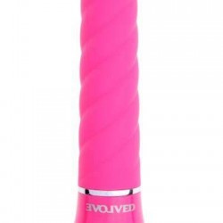 Ροζ δονητής με ραβδώσεις