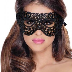Μαύρη μάσκα προσώπου κέντημα