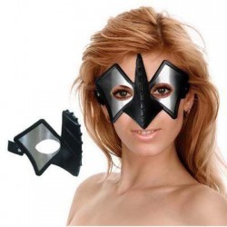 Μεταλλική μάσκα με μύτη σιλικόνης