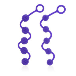 Πρωκτικές μπάλες σιλικόνης σε μωβ χρώμα 