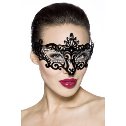 Μαύρη μάσκα προσώπου με στρας 