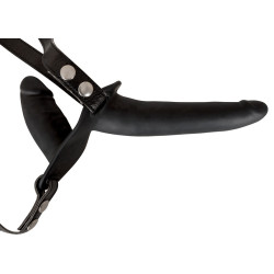 Διπλό μαύρο strapon σιλικονης 