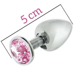 Μικρή μεταλλική σφήνα πρωκτού με στρας