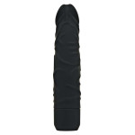 Μαύρος δονητής σιλικόνης 17 cm