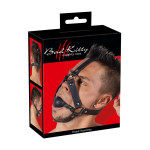 Δερμάτινο harness κεφαλής με φίμωτρο σιλικόνης 