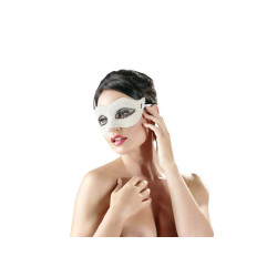 Glamour art μάσκα για το πρόσωπο με λευκά μαργαριτάρια