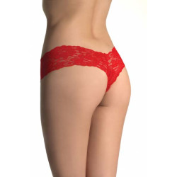  Γυναικείο δαντελένιο κοφτό εσώρουχο brazil σε μαύρο χρώμα