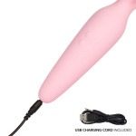 Δονητής massager σιλικόνης ροζ για γυναίκες 