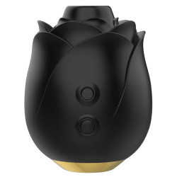 Tριαντάφυλλο σιλικόνης επαναφορτιζόμενο με παλμικό ερεθισμό κλειτορίδας