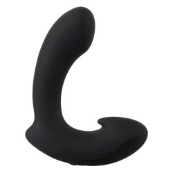 Μαύρος  πρωκτικός δονητής σιλικόνης για τον προστάτη