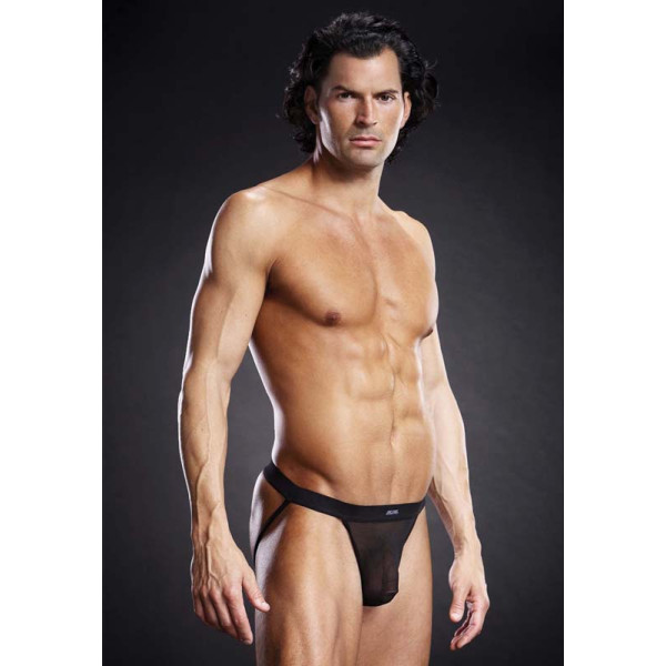 Jock strap για άντρες σε μαύρο χρώμα