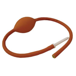 Μαλακός σωλήνας με φούσκα και ακροφύσιο για πρωκτική πλύση